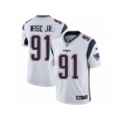 Men's Nike New England Patriots #91 Deatrich Wise Jr Vapor Untouchable Limited White NFL Jersey