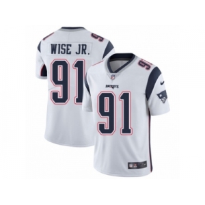 Men's Nike New England Patriots #91 Deatrich Wise Jr Vapor Untouchable Limited White NFL Jersey