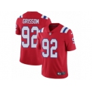 Men's Nike New England Patriots #92 Geneo Grissom Vapor Untouchable Limited Red Alternate NFL Jersey