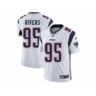 Men's Nike New England Patriots #95 Derek Rivers Vapor Untouchable Limited White NFL Jersey