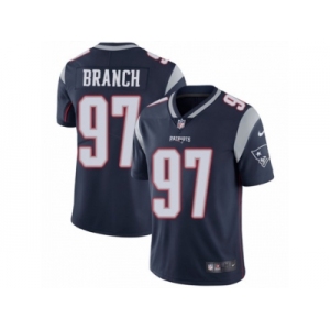 Men's Nike New England Patriots #97 Alan Branch Vapor Untouchable Limited Navy Blue Team Color NFL Jersey