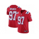 Men's Nike New England Patriots #97 Alan Branch Vapor Untouchable Limited Red Alternate NFL Jersey