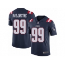 Men's Nike New England Patriots #99 Vincent Valentine Limited Navy Blue Rush NFL Jersey