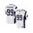 Men's Nike New England Patriots #99 Vincent Valentine Limited White NFL Jersey