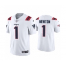 New England Patriots #1 Cam Newton White 2020 Vapor Limited Jersey