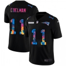 New England Patriots #11 Julian Edelman Men's Nike Multi-Color Black 2020 NFL Crucial Catch Vapor Untouchable Limited Jersey