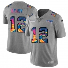 New England Patriots #12 Tom Brady Men's Nike Multi-Color 2020 NFL Crucial Catch NFL Jersey Greyheather