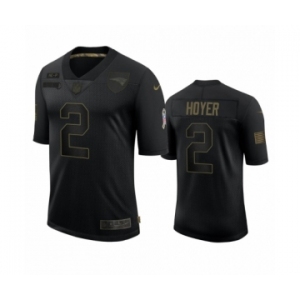 New England Patriots #2 Brian Hoyer Black 2020 Salute To Service Limited Jersey