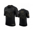 New England Patriots #53 Josh Uche Black 2020 Salute To Service Limited Jersey