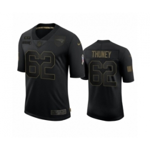 New England Patriots #62 Joe Thuney Black 2020 Salute To Service Limited Jersey