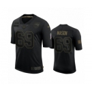 New England Patriots #69 Shaq Mason Black 2020 Salute To Service Limited Jersey