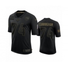 New England Patriots #74 Korey Cunningham Black 2020 Salute To Service Limited Jersey