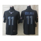 Nike New England Patriots #11 Edelman Black Jerseys[Impact Limited]