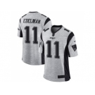 Nike New England Patriots #11 Julian Edelman Gray Men's Stitched NFL Limited Gridiron Gray II Jersey