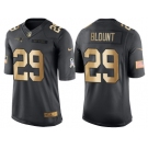 Nike New England Patriots #29 LeGarrette Blount 2016 Christmas Gold Men's NFL Limited Salute to Service Jersey