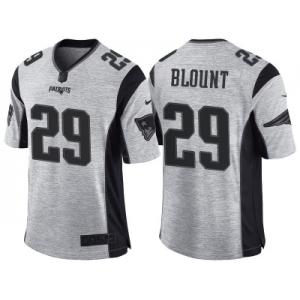 Nike New England Patriots #29 LeGarrette Blount 2016 Gridiron Gray II Men's NFL Limited Jersey