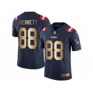 Nike New England Patriots #88 Martellus Bennett Navy Blue Men's Stitched NFL Limited Gold Rush Jersey