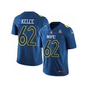 Nike Philadelphia Eagles #62 Jason Kelce Navy Men's Stitched NFL Limited NFC 2017 Pro Bowl Jersey