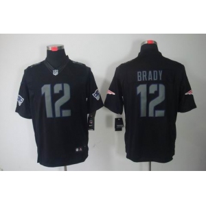 nike nfl jerseys new england patriots #12 tom brady black[nike limited]