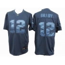 nike nfl jerseys new england patriots #12 tom brady navy blue[drenched limited]