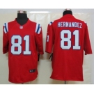 nike nfl jerseys new england patriots #81 hernandez red[nike limited]