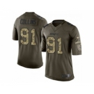 nike nfl jerseys new england patriots #91 jamie collins army green[nike Limited Salute To Service]