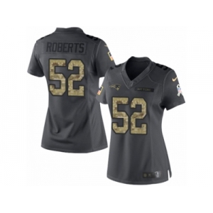 Women Nike New England Patriots #52 Elandon Roberts Limited Black 2016 Salute to Service NFL Jersey