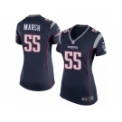 Women Nike New England Patriots #55 Cassius Marsh Game Navy Blue Team Color NFL Jersey