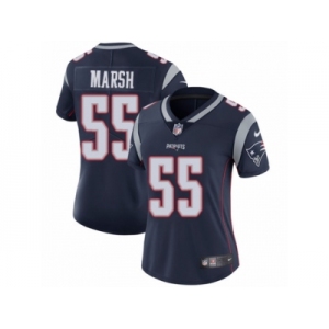 Women Nike New England Patriots #55 Cassius Marsh Navy Blue Team Color Vapor Untouchable Limited Player NFL Jersey