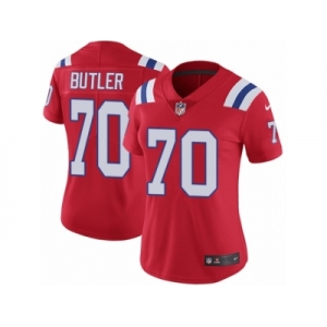 Women Nike New England Patriots #70 Adam Butler Red Alternate Vapor Untouchable Limited Player NFL Jersey