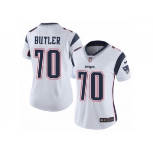 Women Nike New England Patriots #70 Adam Butler White Vapor Untouchable Limited Player NFL Jersey