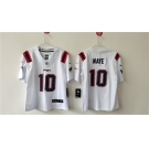 Women's New England Patriots #10 Drake Maye 2024 Draft White Vapor Untouchable Limited Football Stitched Jersey