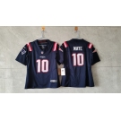 Women's New England Patriots #10 Drake Maye 2024 F.U.S.E. Navy Vapor Untouchable Limited Stitched Jersey
