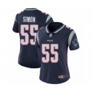 Women's New England Patriots #55 John Simon Navy Blue Team Color Vapor Untouchable Limited Player Football Jersey