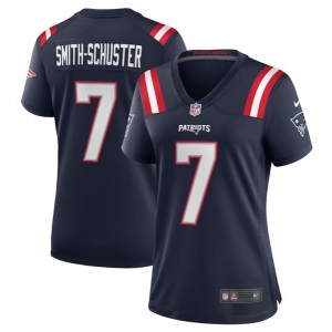 Women's New England Patriots #7 JuJu Smith-Schuster Navy Stitched Game Jersey