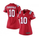 Women's Nike New England Patriots #10 Jimmy Garoppolo Red Alternate NFL Jersey