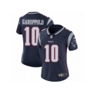 Women's Nike New England Patriots #10 Jimmy Garoppolo Vapor Untouchable Limited Navy Blue Team Color NFL Jersey