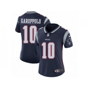 Women's Nike New England Patriots #10 Jimmy Garoppolo Vapor Untouchable Limited Navy Blue Team Color NFL Jersey