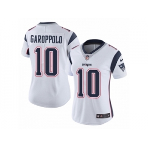 Women's Nike New England Patriots #10 Jimmy Garoppolo Vapor Untouchable Limited White NFL Jersey