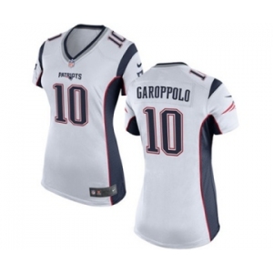 Women's Nike New England Patriots #10 Jimmy Garoppolo White NFL Jersey