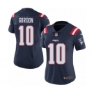 Women's Nike New England Patriots #10 Josh Gordon Limited Navy Blue Rush Vapor Untouchable NFL Jersey