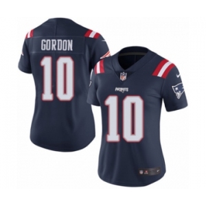 Women's Nike New England Patriots #10 Josh Gordon Limited Navy Blue Rush Vapor Untouchable NFL Jersey