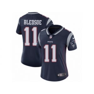 Women's Nike New England Patriots #11 Drew Bledsoe Vapor Untouchable Limited Navy Blue Team Color NFL Jersey