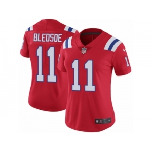 Women's Nike New England Patriots #11 Drew Bledsoe Vapor Untouchable Limited Red Alternate NFL Jersey