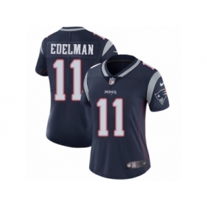 Women's Nike New England Patriots #11 Julian Edelman Vapor Untouchable Limited Navy Blue Team Color NFL Jersey