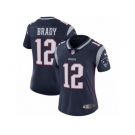 Women's Nike New England Patriots #12 Tom Brady Vapor Untouchable Limited Navy Blue Team Color NFL Jersey