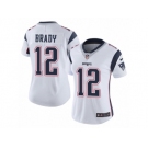 Women's Nike New England Patriots #12 Tom Brady Vapor Untouchable Limited White NFL Jersey