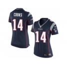 Women's Nike New England Patriots #14 Brandin Cooks Limited Navy Blue Team Color NFL Jersey