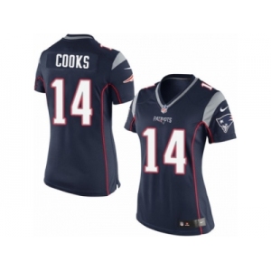 Women's Nike New England Patriots #14 Brandin Cooks Limited Navy Blue Team Color NFL Jersey