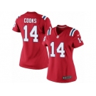 Women's Nike New England Patriots #14 Brandin Cooks Limited Red Alternate NFL Jersey